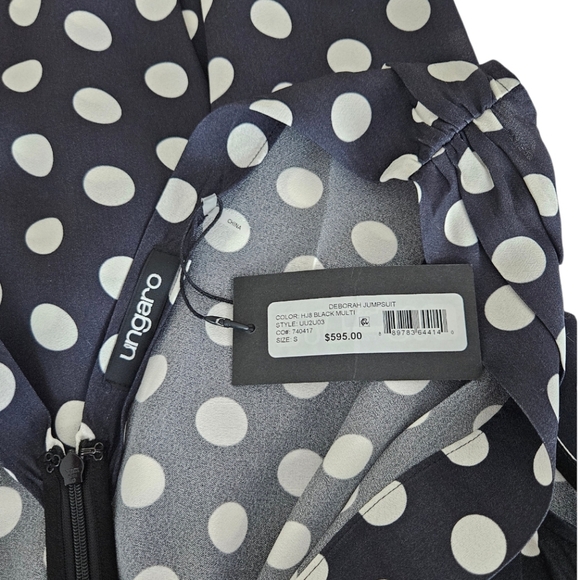 NWT Emanuel Ungaro Deborah Sleevless Jumpsuit Polka Dot - Picture 9 of 14